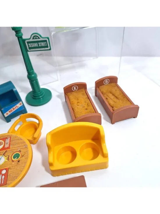 Little People Sesame Street Playset  Lot Vintage Figures Furniture Fisher Price - Picture 3 of 16